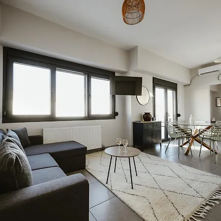 Penthouse - Sea & Mountain View 아파트 볼로스